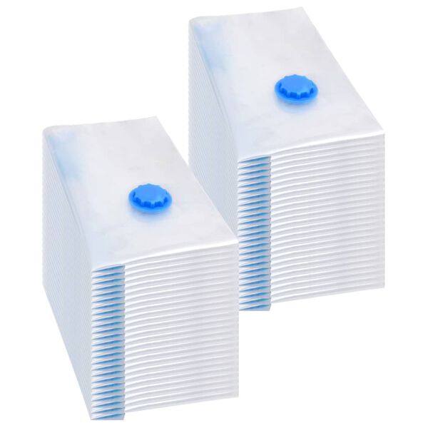 vidaXL Sacos para arrumação de roupas a vácuo 60x40 cm 50 pcs