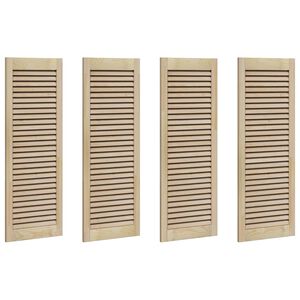 vidaXL Porta de Arm&aacute;rio com porta 4 pcs Natural 110 x 2,1 x 39,5 cm