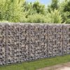 vidaXL Cesto gabião arame galvanizado 100 x 30 x 30 cm