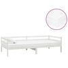 vidaXL Sof&aacute;-cama com colch&atilde;o 90x200 cm pinho maci&ccedil;o branco