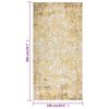 vidaXL Tapete de exterior tecelagem lisa 100x200 cm amarelo