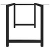 vidaXL Pernas para mesa de jantar estrutura em H 200x80x72 cm