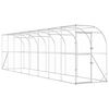 vidaXL Gaiola para Galinha Contra a Parede Prateado 600 x 150 x 215 cm