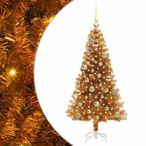 vidaXL &Aacute;rvore de Natal Ouro 120 cm PET