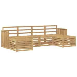 vidaXL Conjunto de Sof&aacute;s para Exterior 6 unid. Branco