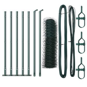 vidaXL Poste de Cerca Verde