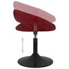 vidaXL Cadeiras de jantar girat&oacute;rias 2 pcs veludo vermelho tinto