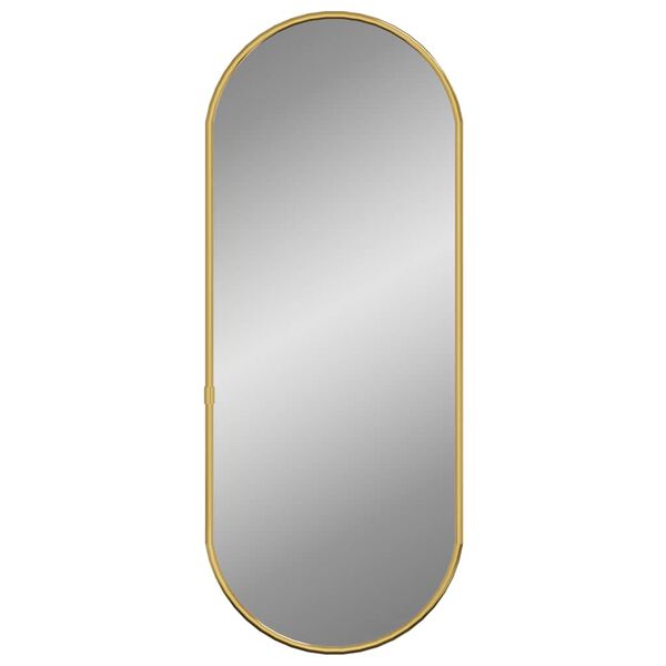 vidaXL Espelho de parede 60x25 cm oval dourado