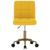 vidaXL Cadeiras de jantar giratórias 4 pcs veludo amarelo mostarda