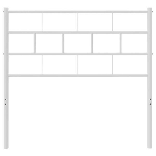 vidaXL Cabeceira de substitui&ccedil;&atilde;o 90 cm metal branco