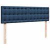 vidaXL Cama otomana com colch&atilde;o 140x190 cm tecido azul