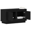 vidaXL Gabinete para TV Carvalho preto 80 x 35 x 45 cm