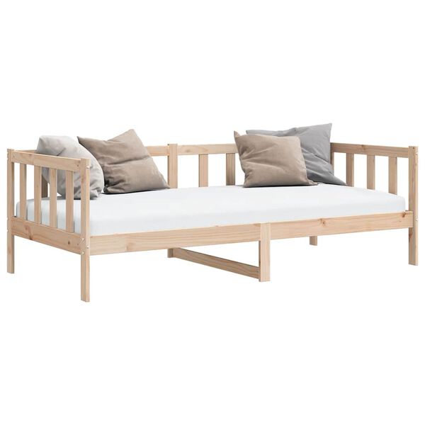 vidaXL Sofá-cama pinho maciço 90x200 cm