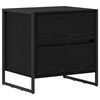 vidaXL Mesa-de-cabeceira 2 pcs Carvalho Preto 50 x 39,5 x 50 cm
