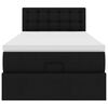 vidaXL Estrutura de cama otomana com colchão 80x200 cm preta