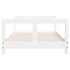 vidaXL Estrutura de cama infantil 80x160 cm pinho maciço branco