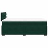 vidaXL Cama boxspring com colch&atilde;o 120x200 cm veludo verde-escuro