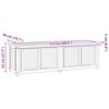 vidaXL Caixa de arruma&ccedil;&atilde;o para jardim com saco 175x50x55cm teca maci&ccedil;a
