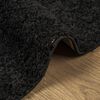vidaXL Tapete shaggy de pelo alto PAMPLONA 80x150 cm preto