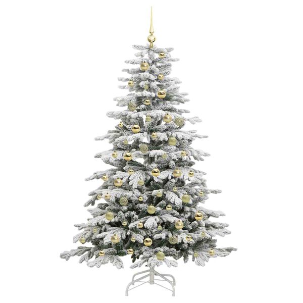 vidaXL &Aacute;rvore de Natal Articulada Artificial Branco 180 cm PE e PVC