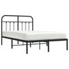 vidaXL Estrutura de cama com cabeceira 120x190 cm metal preto
