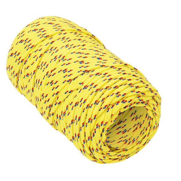 vidaXL Corda de barco 2 mm 25 m polipropileno amarelo