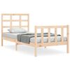 vidaXL Cama sem colch&atilde;o 90x200 cm madeira de pinho maci&ccedil;a