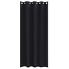 vidaXL Cortinas Blackout com Argolas 2 pcs Preto 260 x 140 cm