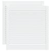 vidaXL Portas de arm&aacute;rio 2 pcs design de persiana pinho maci&ccedil;o branco