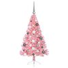 vidaXL &Aacute;rvore de Natal Artificial Pr&eacute;-iluminada Rosa 120 cm PVC