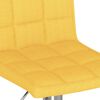 vidaXL Bancos de bar 2 pcs tecido amarelo mostarda