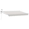 vidaXL Toldo Retr&aacute;til El&eacute;trico Cinza Claro e Branco