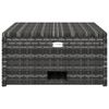 vidaXL 4 pcs conjunto lounge de jardim c/ almofadões vime PE cinzento