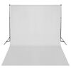 vidaXL Kit estúdio fotográfico c/ conj. de iluminação, fundo&refletor