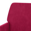 vidaXL Banco 108x79x79 cm veludo vermelho tinto
