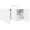 vidaXL Arm&aacute;rio de TV de Parede 2 pcs Branco 30 x 31 x 40 cm