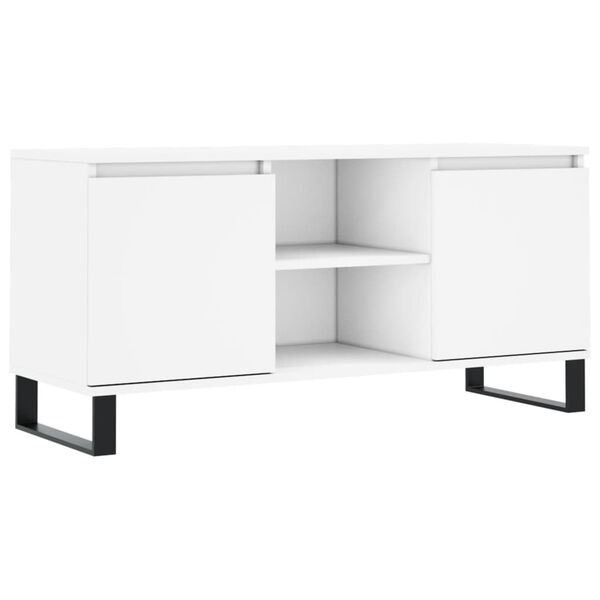 vidaXL M&oacute;vel de TV 104x35x50 cm derivados de madeira branco