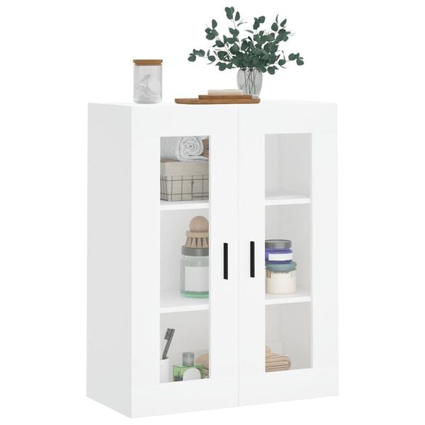 vidaXL Arm&aacute;rio de parede 69,5x34x90 cm branco