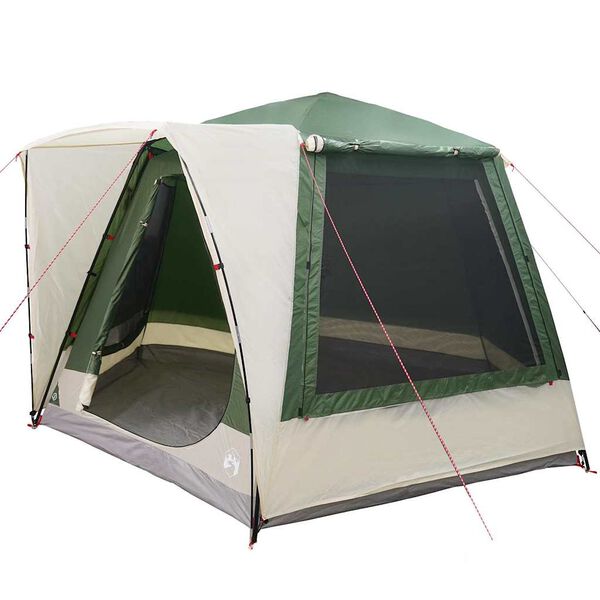 vidaXL Barraca de Camping Cabana Verde 420 x 420 x 227 cm Poli&eacute;ster