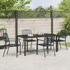 vidaXL Conjunto de Jantar para Jardim 5 pcs Antracite