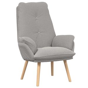 vidaXL poltrona Cinzento-claro 69 x 74 x 93 cm Tecido Sherpa