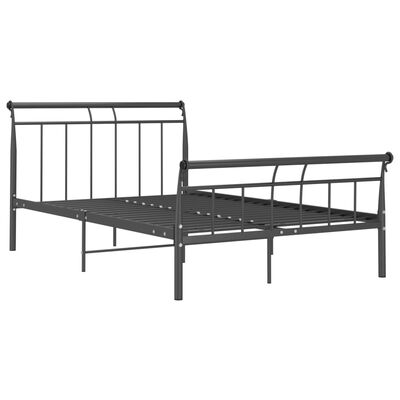 vidaXL Estrutura de cama 120x200 cm metal preto