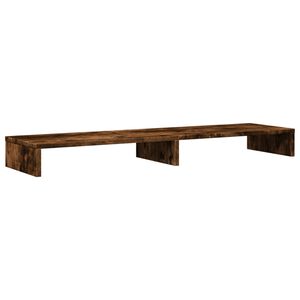 vidaXL Suporte monitor 100x27x10 cm derivados madeira carvalho fumado