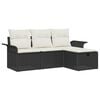 vidaXL Conjunto de Sof&aacute; de Jardim com almofada 4 pcs Rattan Sint&eacute;tico