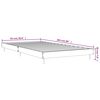 vidaXL Estrutura de cama 90x200 cm derivados de madeira cinza sonoma
