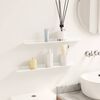 vidaXL Prateleira Flutuante 2 pcs Branco 60 x 9 x 2,5 cm A&ccedil;o