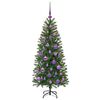 vidaXL Árvore de Natal Artificial com 150 LEDs Verde 120 cm PE e PVC