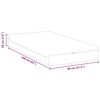 vidaXL Colchão Branco e Cinza 80 x 160 cm Mola Pocket