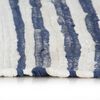 vidaXL Tapete chindi tecido &agrave; m&atilde;o algod&atilde;o 200x290 cm azul e branco