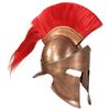 vidaXL Capacete de soldado grego r&eacute;plica LARP a&ccedil;o cor cobre